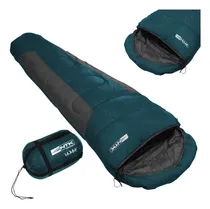 Comprar Saco De Dormir Camping Acampamento -1°c A 8°c Mummy Azul