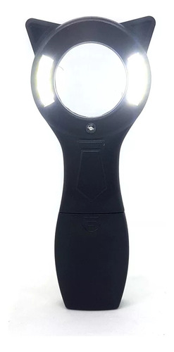 Lupa Portátil 5x Com Led Uv Para Identificar Falsificações