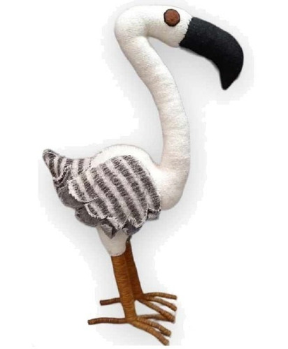 Muñeco Artesanal Mexicano De Lana Modelo Flamingo Jumbo