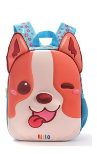 Mochila Jardin Termoformada Hello Kawaii Benja 12 Skora Color Celeste