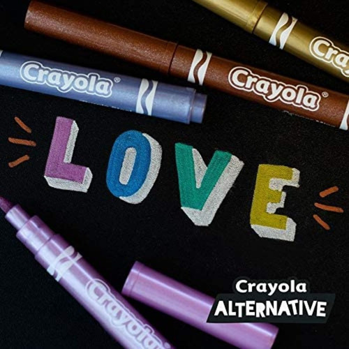 8 Plumones Metálicos Crayola Alternative Original Premium