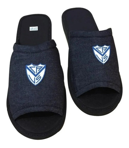 Pantuflas Chinelas Abiertas De Futbol Escudos Velez