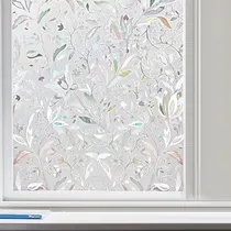 Comprar Banna Privacidad Película Para Ventanas Vinilos Decorativos Vidrio 80cm*10m,película De Privacidad Para Ventanas,película Decorativa De Vidrio,sin Pegamento Adherencia Electrostática,anti Uv,Flower