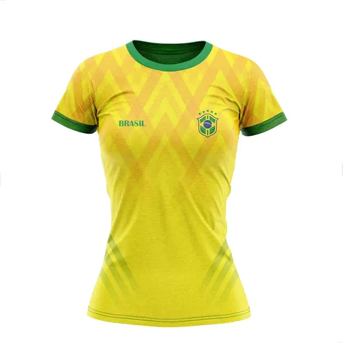 Camiseta Dry Bolldor Feminina Adulto - Brasil