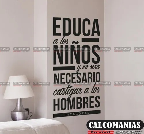 Vinilo Decorativo Educa A Los Niños  