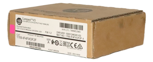 Allen Bradley 1769-if4fxof2f Input/output Fast Analog Module