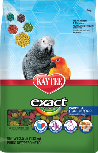 Alimento Premium+ Para Loros Croquetas Kaytee Exact (1.8 Kg)