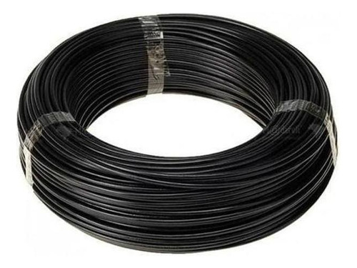 Fio Cabo Flexível 4mm Preto - 50 Metros