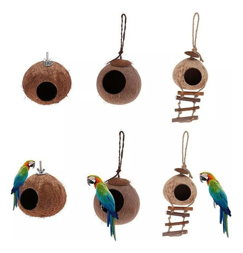 Jaula Colgante Para Loros, Nido De Pájaros, Cama,