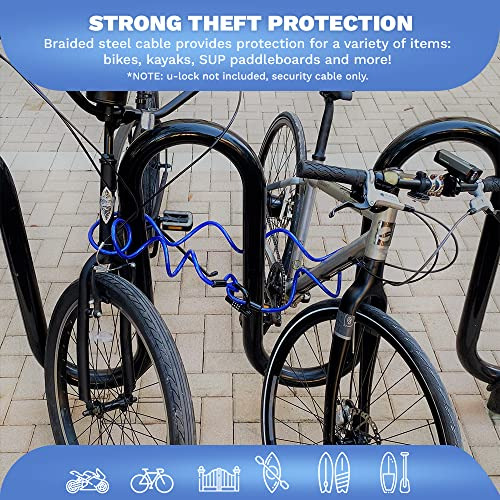 Cable De Seguridad Enrollado Antirrobo Dockslocks, Resistent