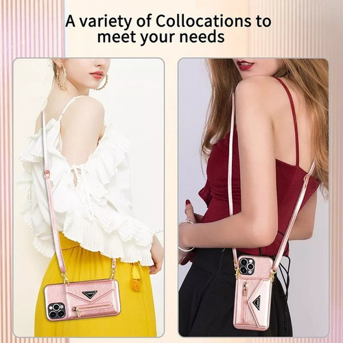 Funda De Piel Para iPhone Funda Tipo Cartera Con Correa