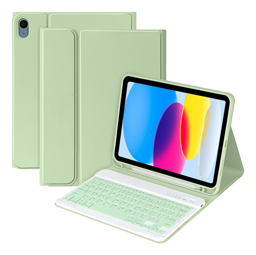 Funda Con Teclado Mmk / Para iPad 10.9  / Green