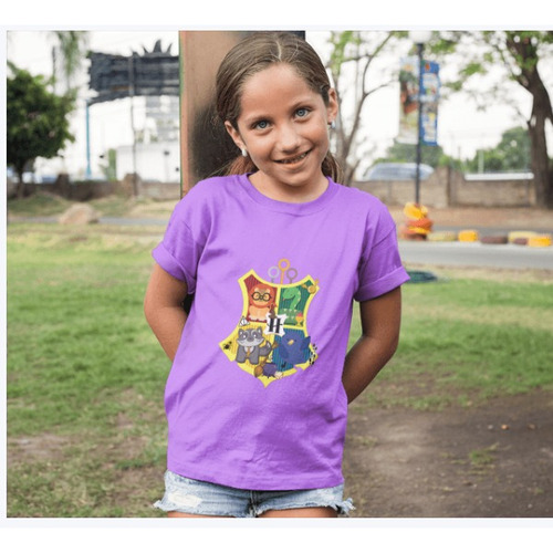 Polera Niña Infantil Harry Potter Hermione Ron Estampado