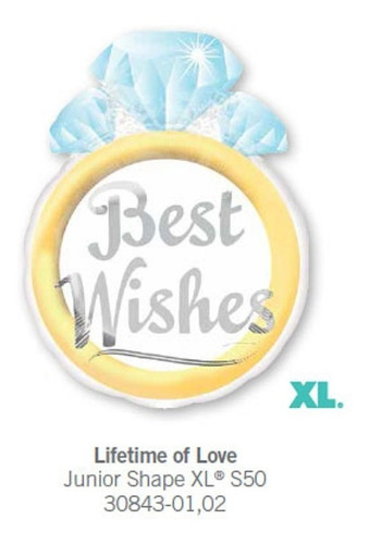 4 Globos Anillo Compromiso Diamante Best Wishes Met 18 Boda