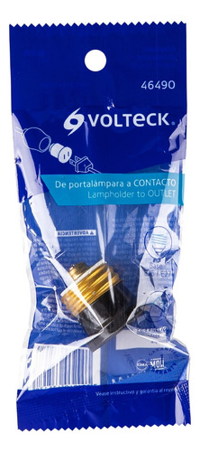 Socate Toma De Baquelita Adaptador Para Lámpara, Volteck