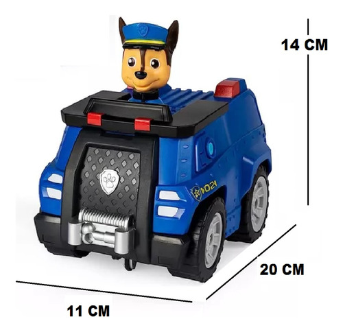 Imagen 6 de 7 de Paw Patrol Vehiculo Control Remoto Rc Con Figura Playking