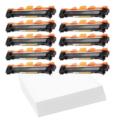 Kit X10 Toner Tn1060 + Resma A4 Compatible Brother Hl-1110