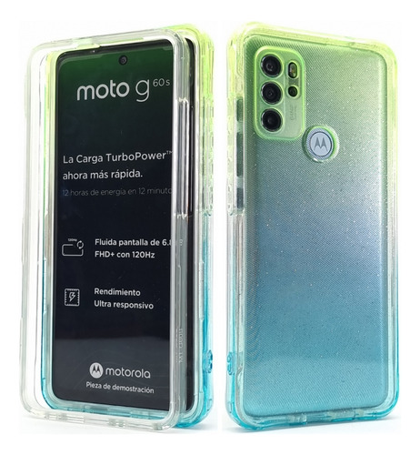 Funda + Marco Protector Pantalla Para Moto G60s Motorola