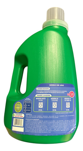 Detergente Líquido Mister D Hogar - Botella 3 Lt.