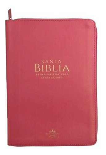 Biblia Manual Letra Grande Rvr60  Fucsia  Cierre