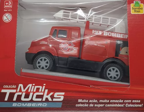 Brinquedo Caminhao Bombeiro Mini Truck 073 - Samba Toys