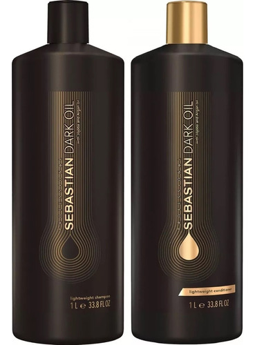 Shampoo 1lt + Acondicionador Dark Oil Sebastian  