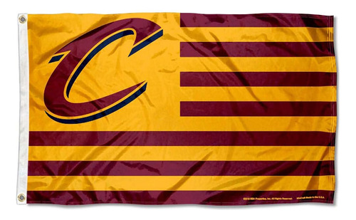 Bandera De Cleveland Cavaliers Americana Stripes Nation 3x5