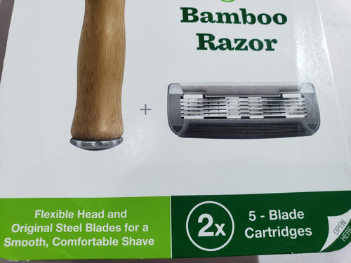Rastrillo Bull Dog Bamboo Razor Con 2 Repuestos!