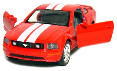 5 2006 Ford Mustang Gt Con Stripes 138 Scale Rojo Por Kinsma