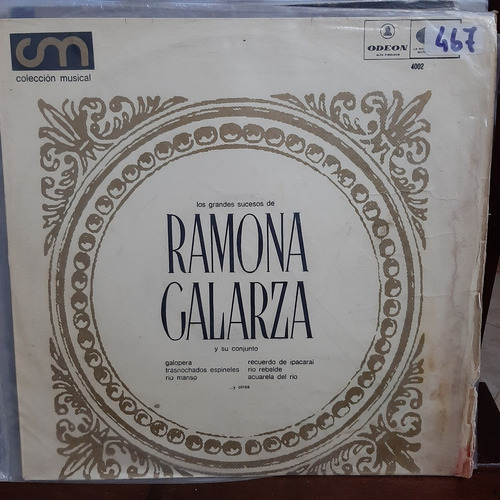 Vinilo Ramona Galarza Los Grandes Sucesos De Zzz F3