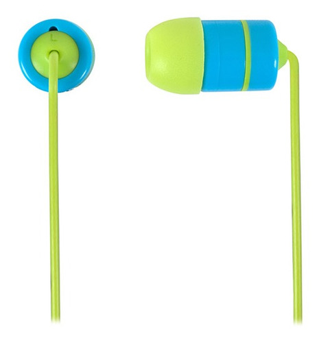 Fone De Ouvido In-ear Koss Rukus Series Ruk 20b Verde E Azul