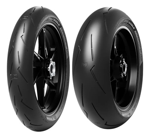 Par Pneu Moto 120 70 17 + 200 55 17 Diablo Super Corsa Spv4