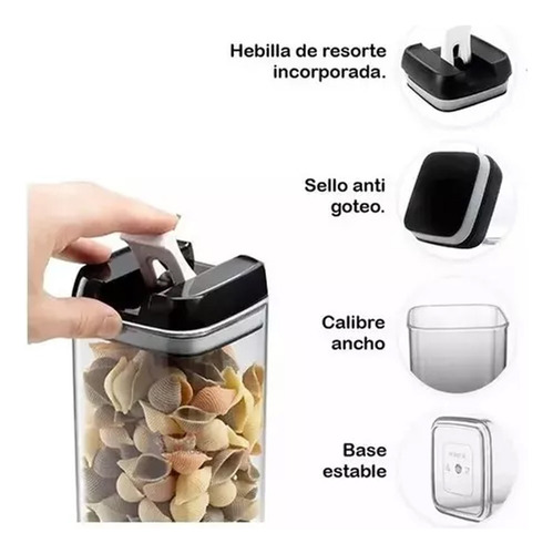 Juego De Recipientes Herméticos Para Alimentos 7 Unidades