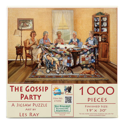 Rompecabezas De 1000 Piezas The Gossip Party De Sunsout Inc