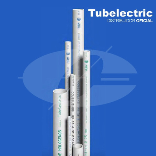 Tubo De Pvc 16mm Caño Rígido Semi Pesado - Tubelectric