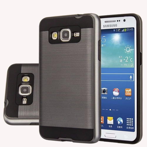 Funda Rigida Metalizada P/ Samsung J7 Prime + Templado