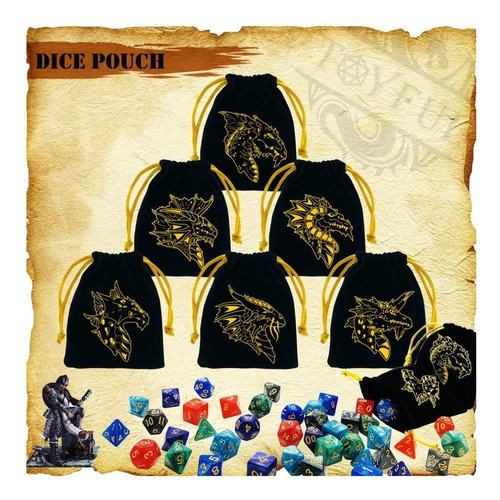 Toyful 6 Sets Dnd Dice Dungeons And Dragons Poyedral Dungeon