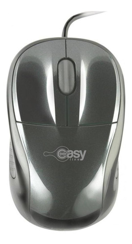 Mouse, Negro, 3 Botones, Óptico, 1000 Dpi Easy Line El-99333