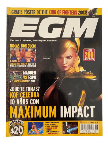 Revista Egm Electronic Gaming Monthly #9 Año 2004 Kof Maximu