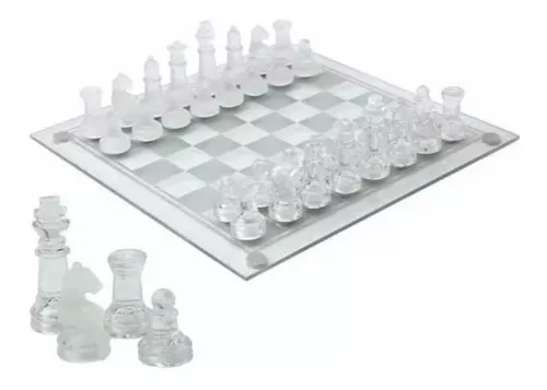 Jogo De Xadrez Tabuleiro De Vidro Luxo 25 X 25cm + 32 Peças - Mare Shop -  Magazine Ofertaesperta em Promoção no Oferta Esperta