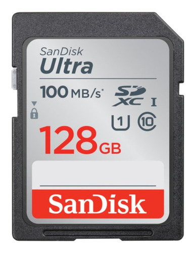 Cartão Memoria Sandisk 128gb Ultra 100mbs Sdxc Uhs-i