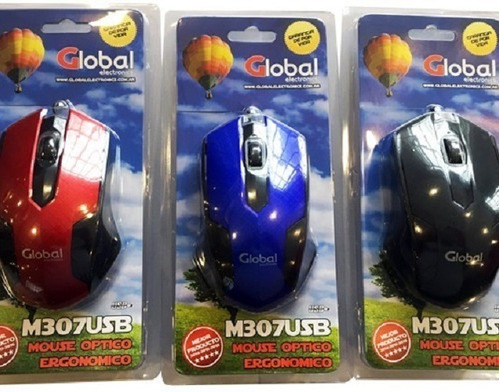 Mouse Optico Con Cable Usb Global Electronics M307usb