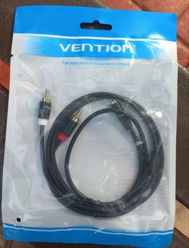 Cable Auxiliar 3.5mm Hembra Trs - 2 Rca Splitter Stereo Pc