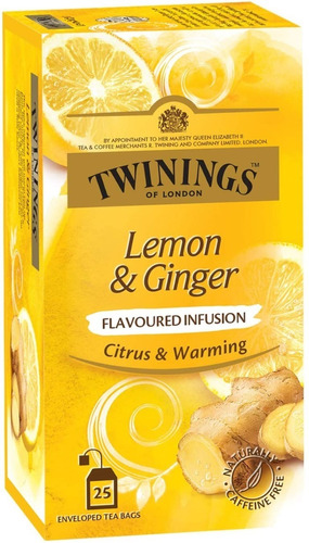 Aromatica Infusion Twinings Limon Y Jengibre  25 Sobres
