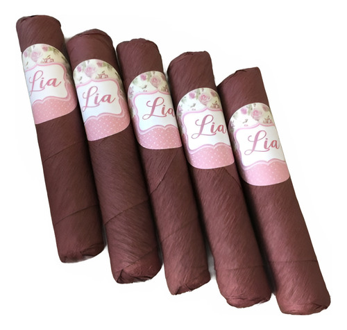 Charutos De Chocolate Personalizado Maternidade 40 Unidades
