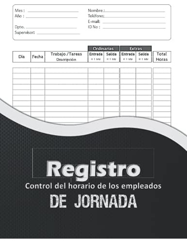 Registro De Jornada Control Del Horario De Los Empleados: Cu