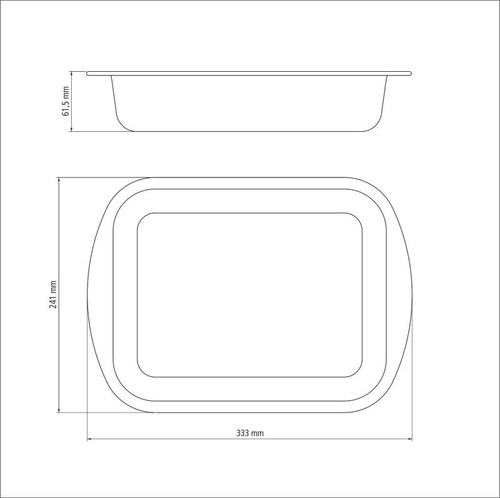Bandeja para hornear profunda Tramontina Brasil de 28 cm y 3,3 L en aluminio con revestimiento antiadherente de grafito