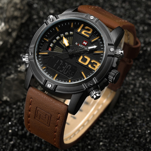 Naviforce Nf9095 Multifunción Calidad Estilo Cuero Moderno