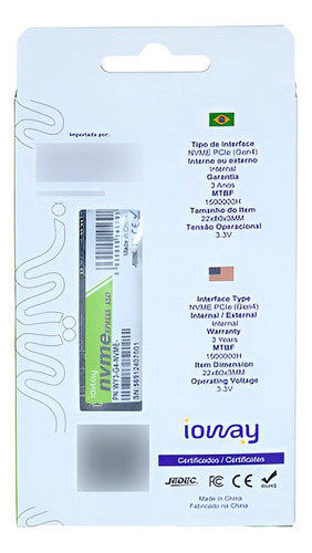 Ssd 2tb M2 2280 Nvme Pcie Gen4 Ioway