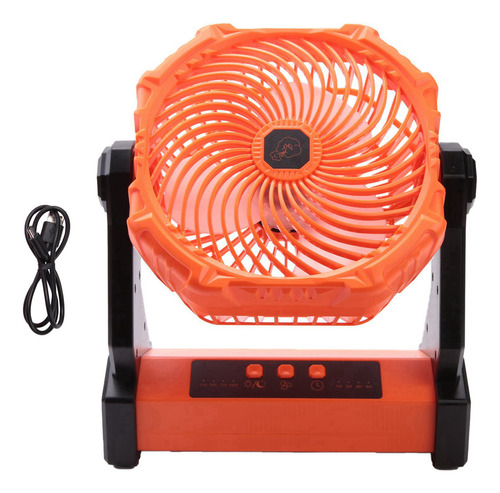 Ventilador De Camping Ventilador Portátil Con Luz Led Ventil